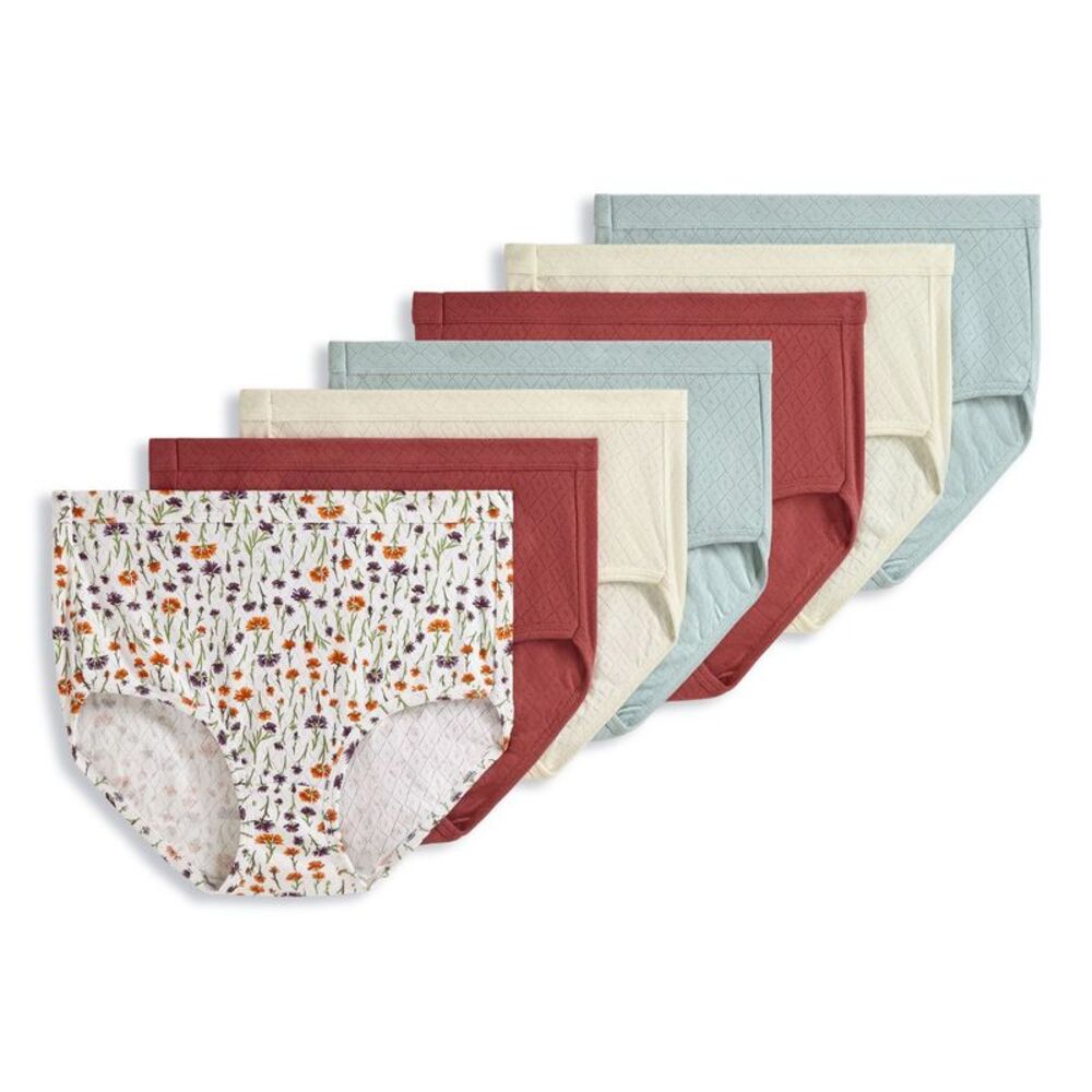 Jockey Women's Panties Sz 6 Elance Breathe Grey Dusk- Textured Leopard